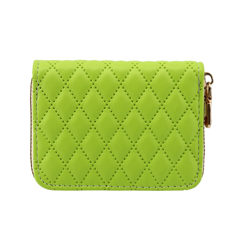 Wholesale Anti-demagnetic card holder,  multiple card slots,  zipper coin purse,  large capacity